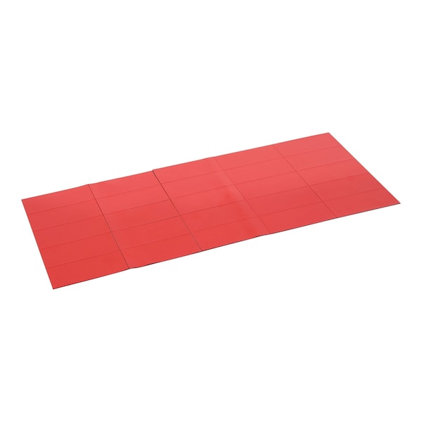 Mastervision Magnetic Tape Strips, 7/8"x2", Red, PK25 FM2404 - main